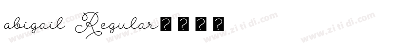 abigail Regular字体转换